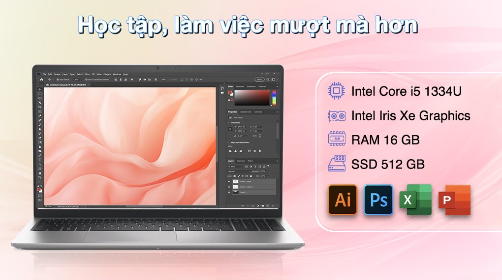Laptop Dell Inspiron 3530 N3530-i5U085W11SLU (Intel Core i5-1334U | 8GB | 512GB | 15.6 inch FHD | Win 11 | Office)