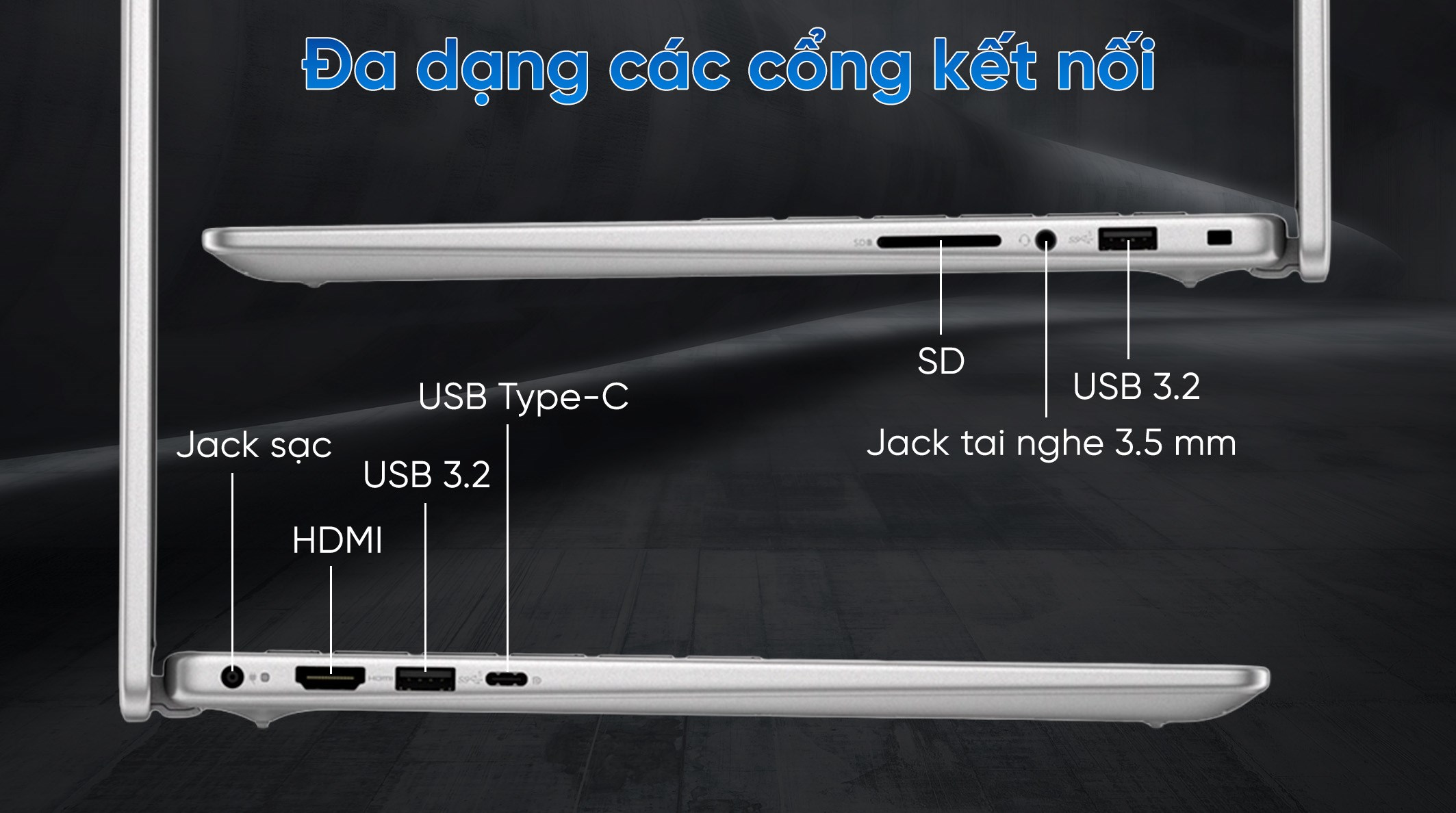 Laptop Dell 14 DC14250 - DC4C5386W (Core 5 120U, 16GB, 512GB, Full HD+, Office H24+365, Win11)