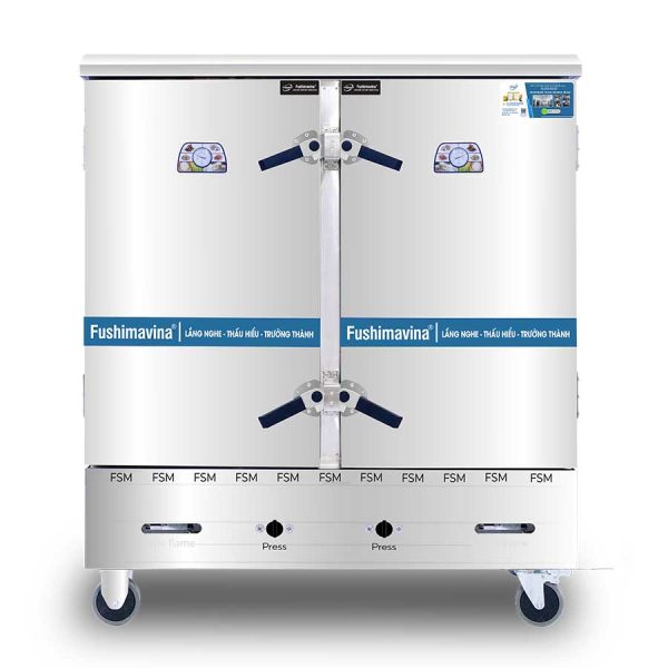 Tủ cơm gas 24 khay inox 201