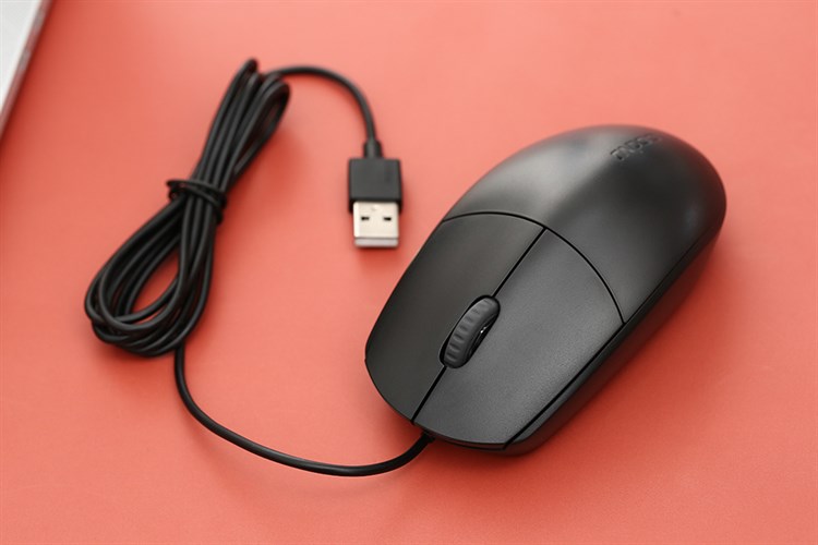 Chuột Rapo N100 – Chuột Quang Có Dây USB, Nhỏ Gọn & Chính Xác