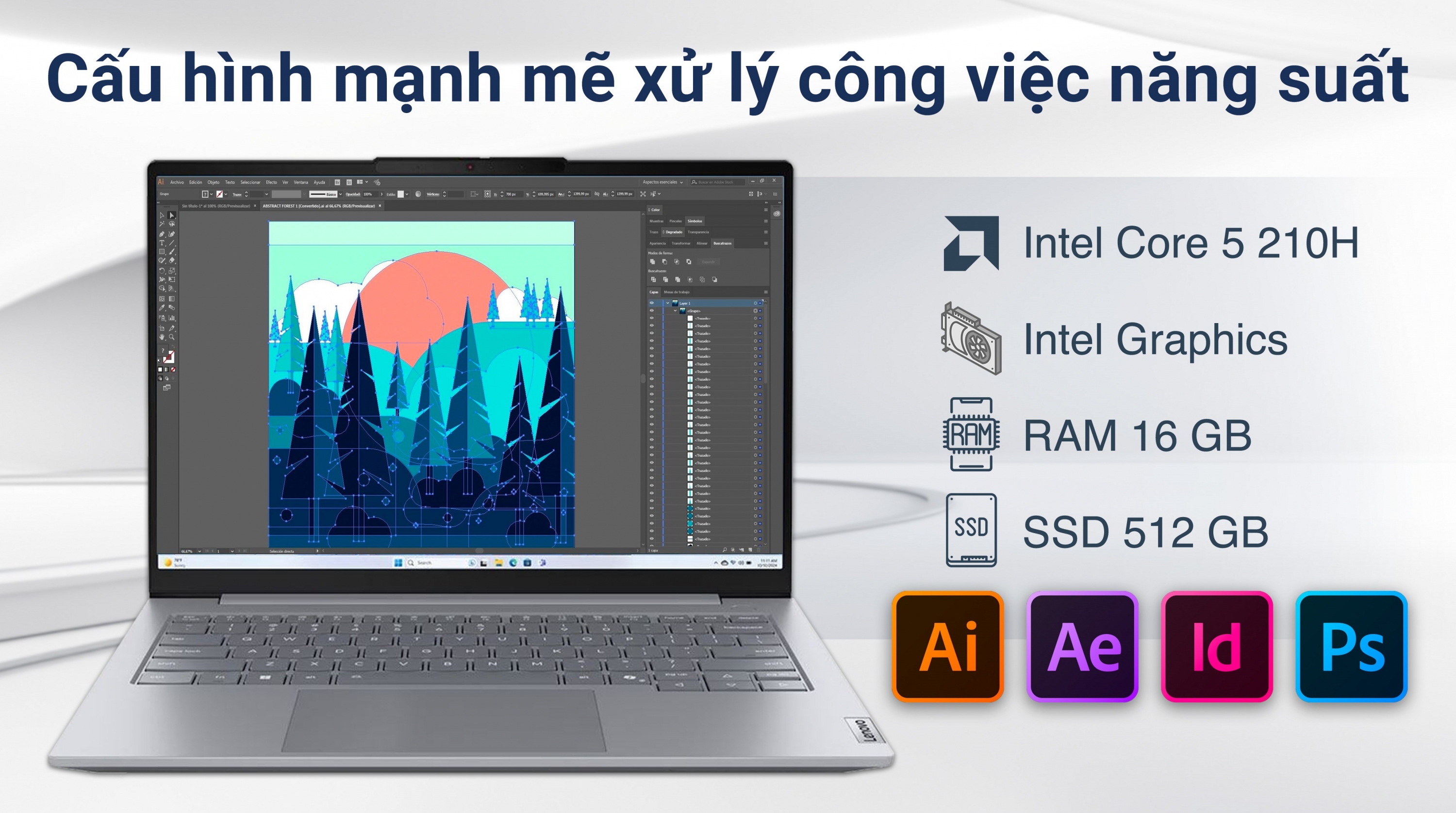 Lenovo ThinkBook 14 Gen 8 – Core 5 210H | 16GB | 512GB | 14″ WUXGA | No OS