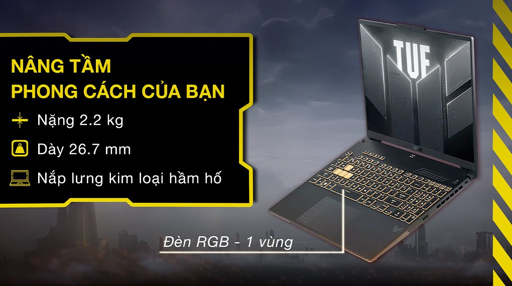 ASUS TUF Gaming F16 FX607VJB – Core 5-210H | RTX 3050 | 16GB | 512GB | 16″ 144Hz