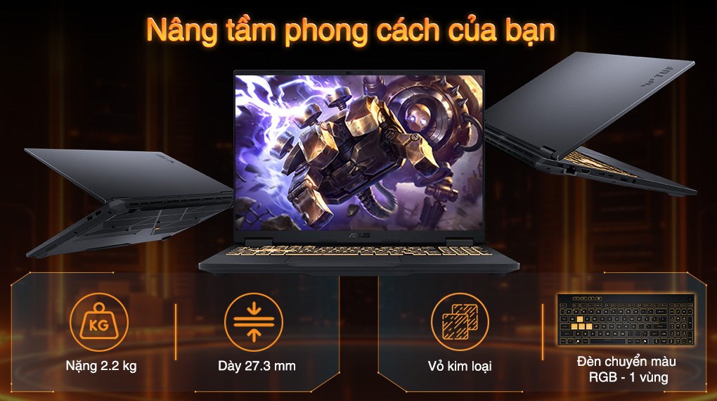 ASUS TUF Gaming F16 FX608JH – i5-13450HX | RTX 5050 | 16GB | 1TB | 16″ 165Hz
