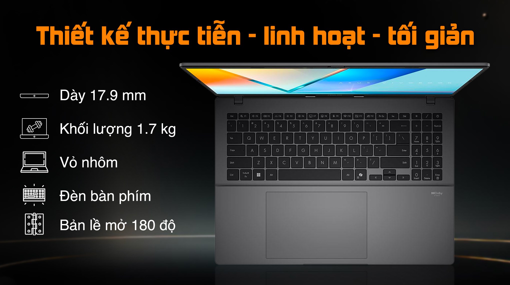 ASUS Vivobook 16 S3607 Ultra 7-255H RAM 16GB SSD 512GB 16