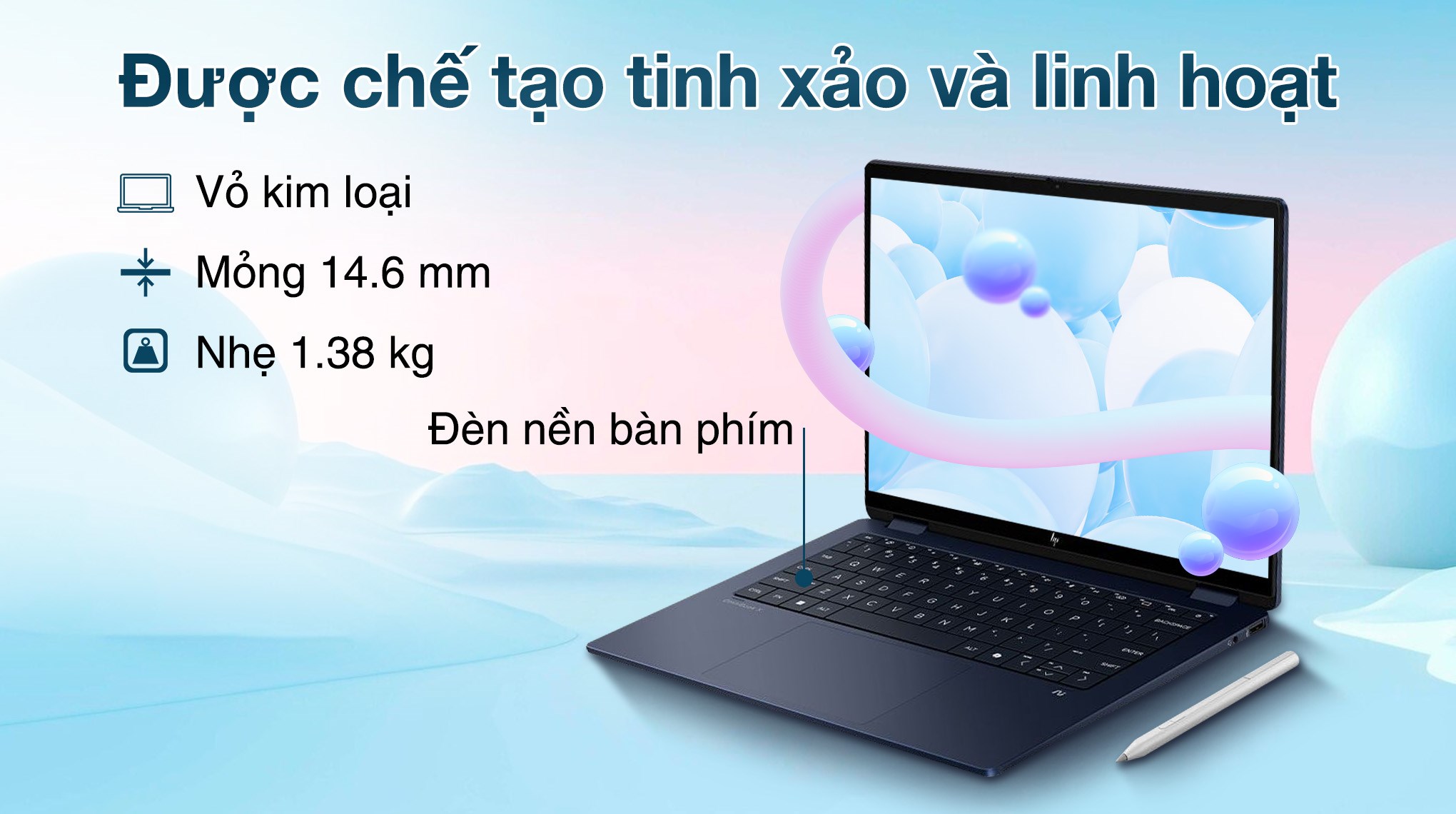 HP OmniBook X Flip 14 Ultra 7-258V RAM 32GB SSD 512GB 14