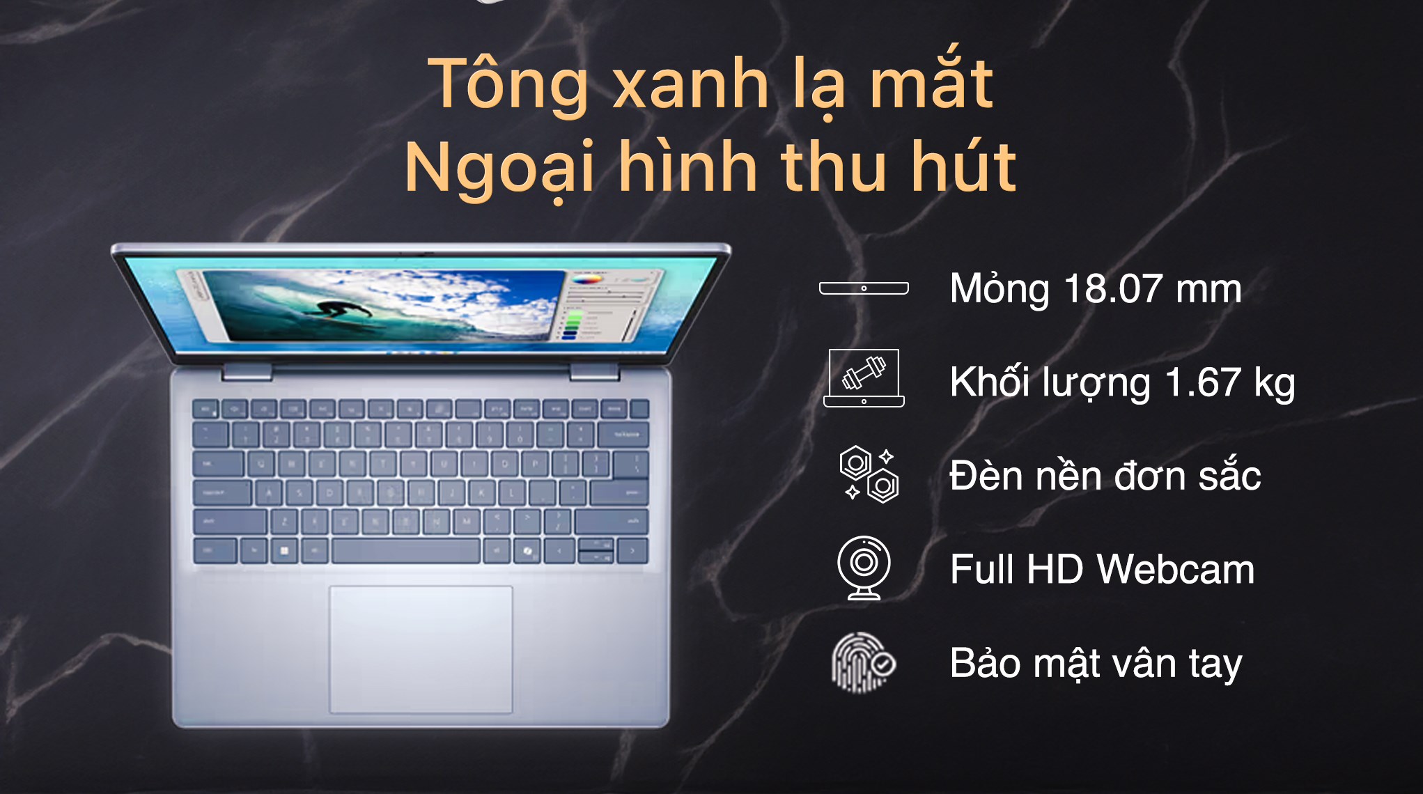 Laptop Dell Inspiron 14 5440 - N4I7204W1 (Core 7 150U, 16GB, 512GB, Full HD+, OfficeHS, Win11)