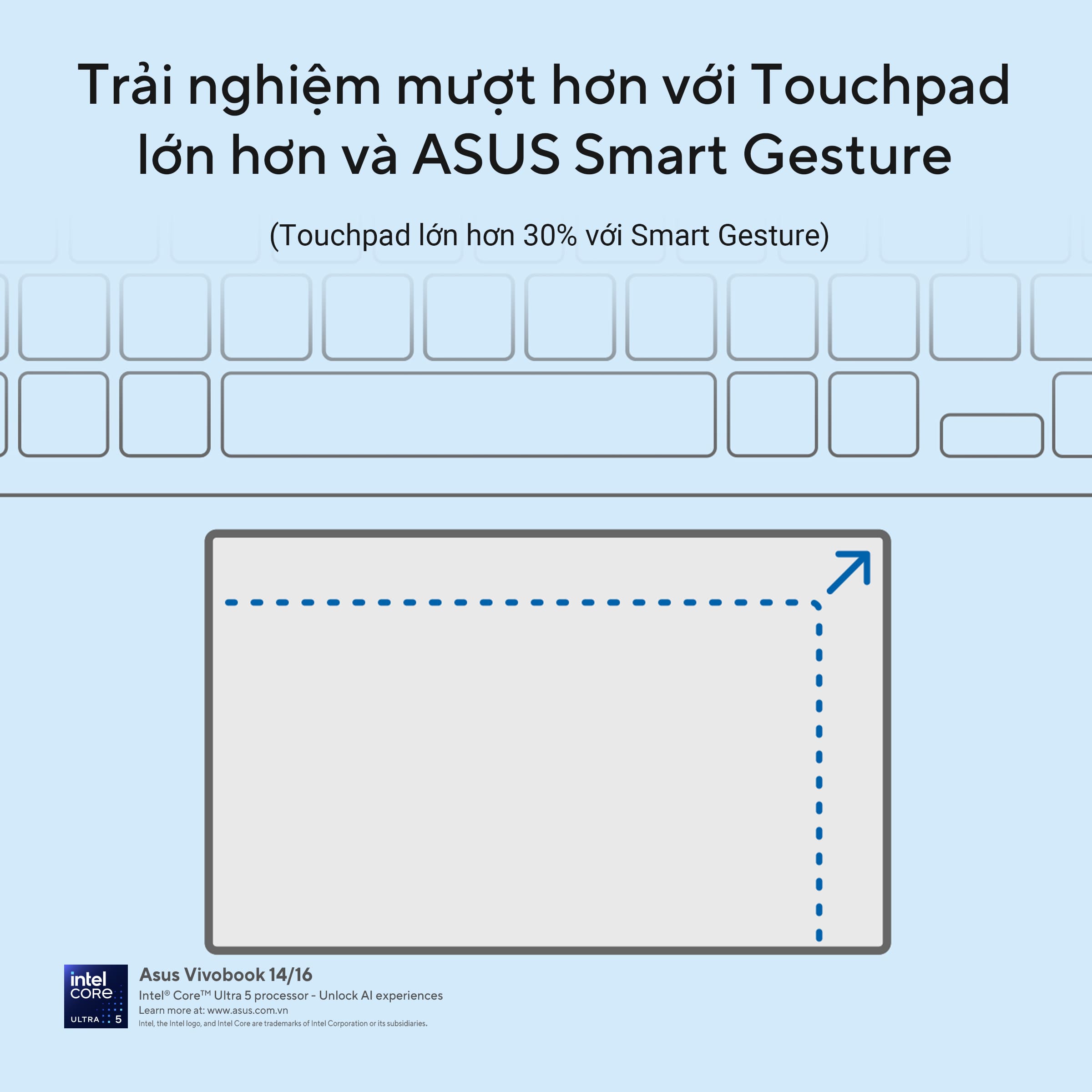 Laptop Asus Vivobook 14 A1407CA-LY008WS (Ultra 5 225H/ 16GB/ 512GB SSD/ 14 inch WUXGA/ Win 11/ Office/ Silver)