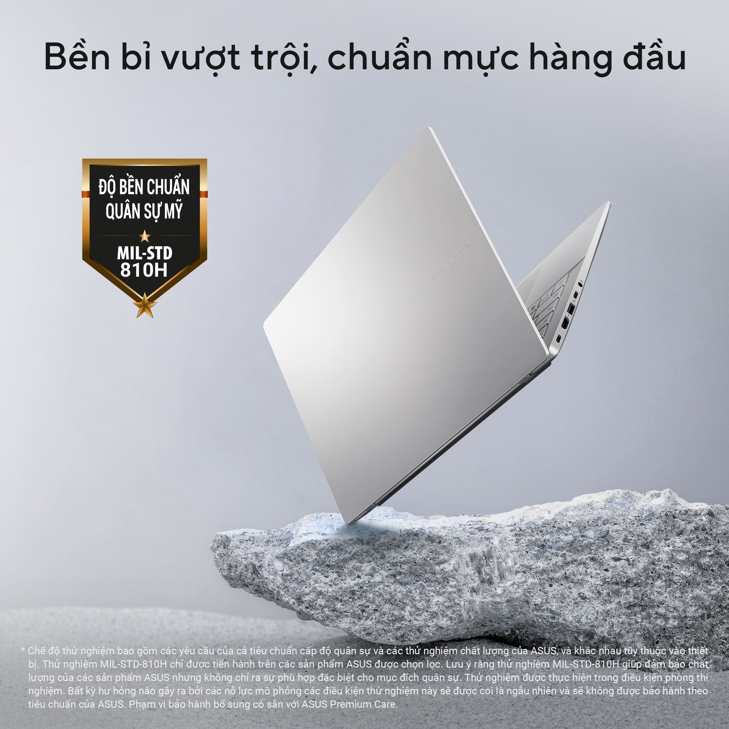 Laptop Asus Vivobook S14 S3407VA-LY046W (i5 13420H/ 16GB/ 512GB SSD/ 14 inch WUXGA/ Win11/ Silver/ Vỏ nhôm)