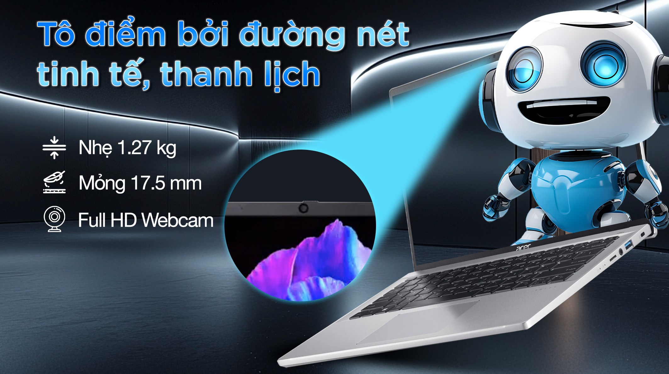 Acer Swift Lite 14 AI SFL14-51M – Ultra 5 | 14″ | AI PC | Mỏng nhẹ | Win 11