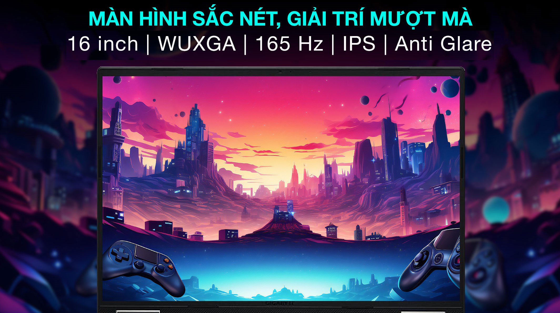 Laptop Gaming GIGABYTE Gaming A16 CMHI2VN894SH (Intel Core i5‑13420H/16GB/1TB/RTX 4050/16″ 165Hz)