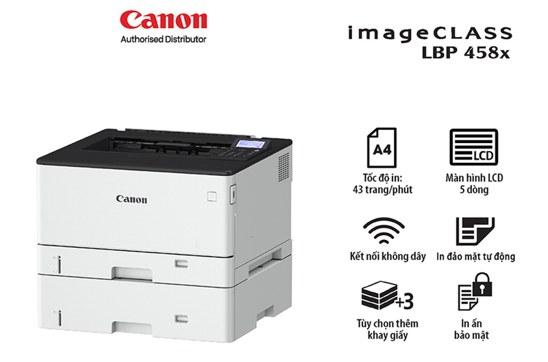 Máy in laser đen trắng Canon MF241D (A4/A5/ In/ Copy/ Scan/ Đảo mặt/ USB)
