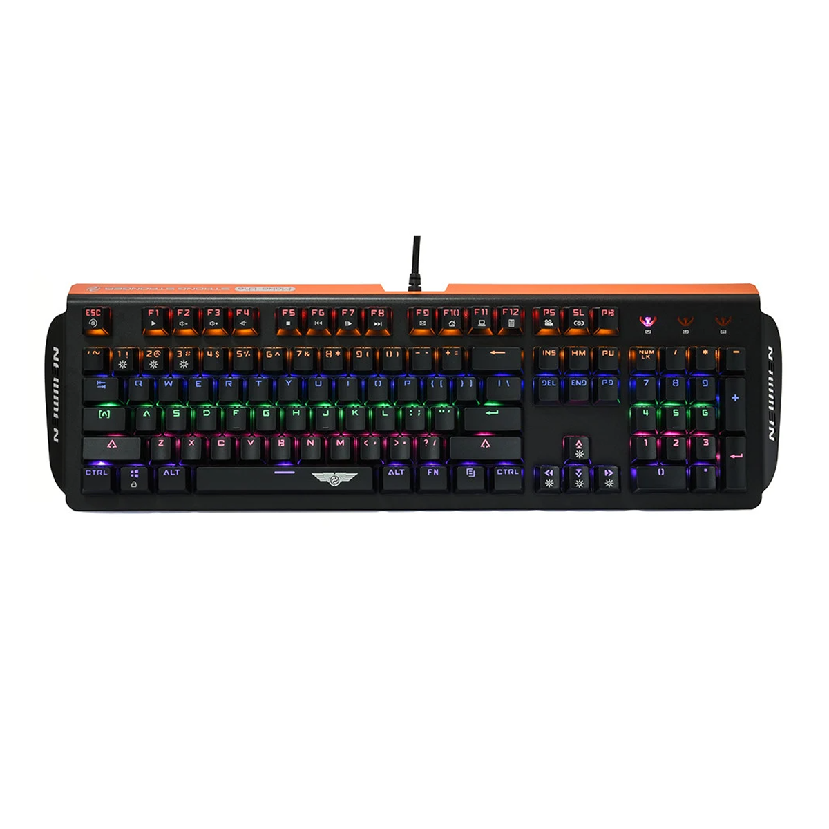 Bàn phím cơ có dây Newmen GM368 Fullsize LED – Khung kim loại cao cấp