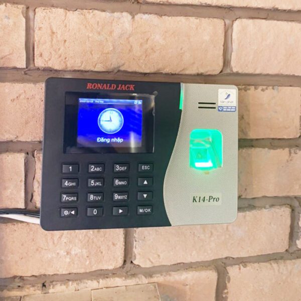 Máy chấm công vân tay, thẻ cảm ứng Ronald Jack K14 Pro