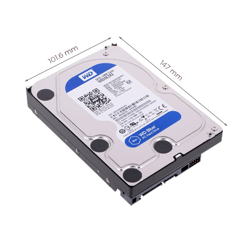Ổ Cứng HDD WD Blue 6TB 3.5 Inch SATA III 5400RPM 256MB Cache WD60EZAX