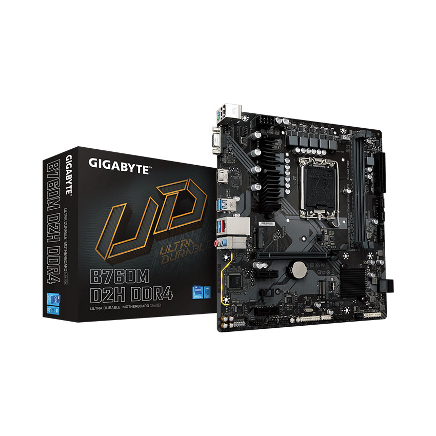 Mainboard Gigabyte GA‑B760M D2H DDR4 Socket LGA1700 Chính Hãng – mATX