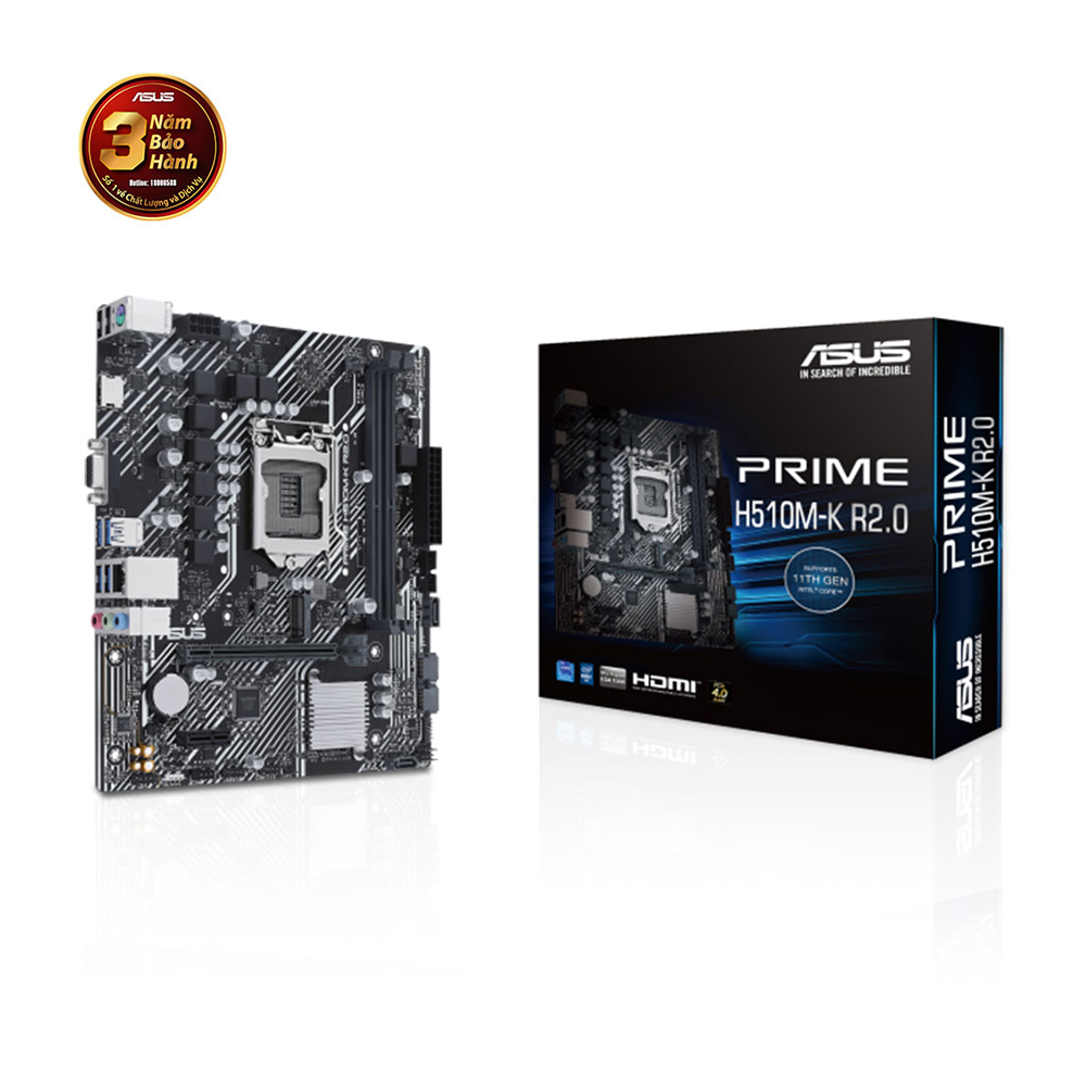 Mainboard ASUS PRIME H510M‑K Socket LGA1200 Chính Hãng – mATX