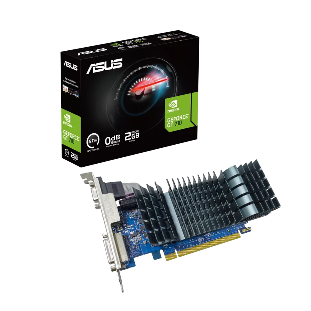 VGA ASUS GT710‑SL‑2GD5‑BRK – Card đồ họa 2GB GDDR5, hiệu năng ổn định