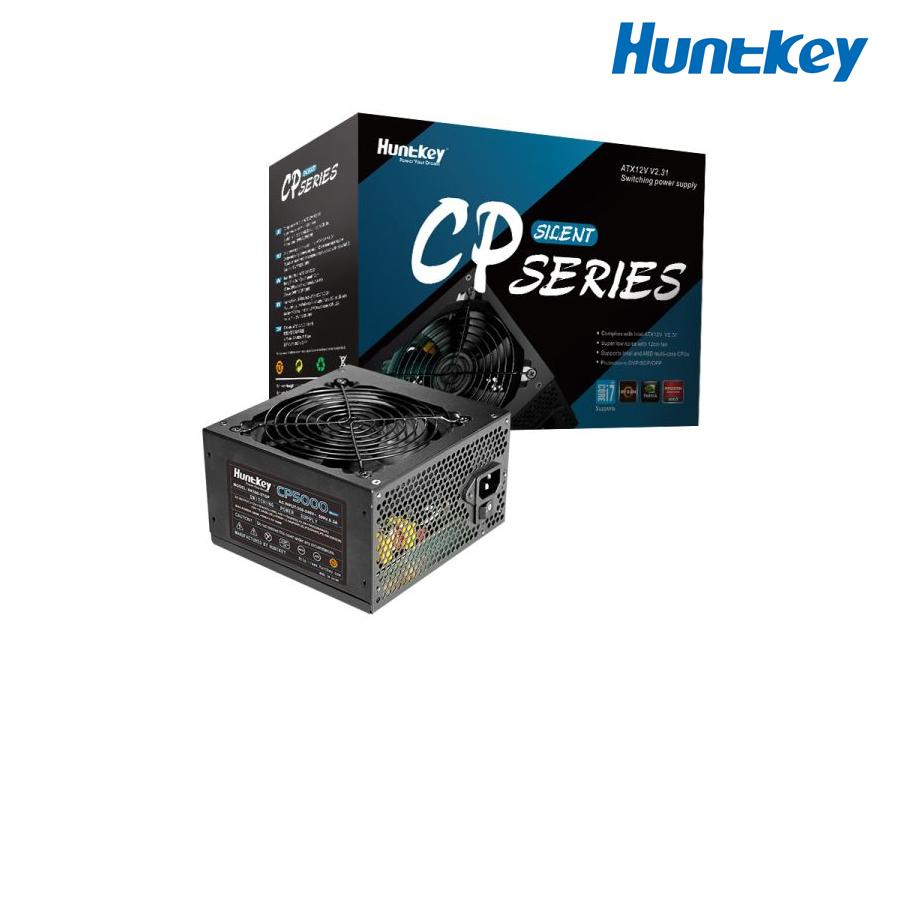Nguồn máy tính Huntkey CP5000 (HK500‑57GP) 500W – Công suất ổn định, bền bỉ