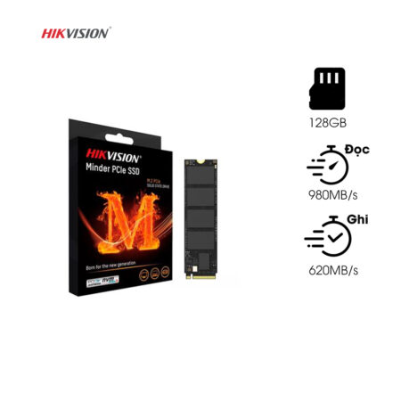 SSD HIKVISION HS-SSD Minder 128GB PCIe Chính Hãng | Tốc Độ Cao, Hiệu Suất Ổn Định