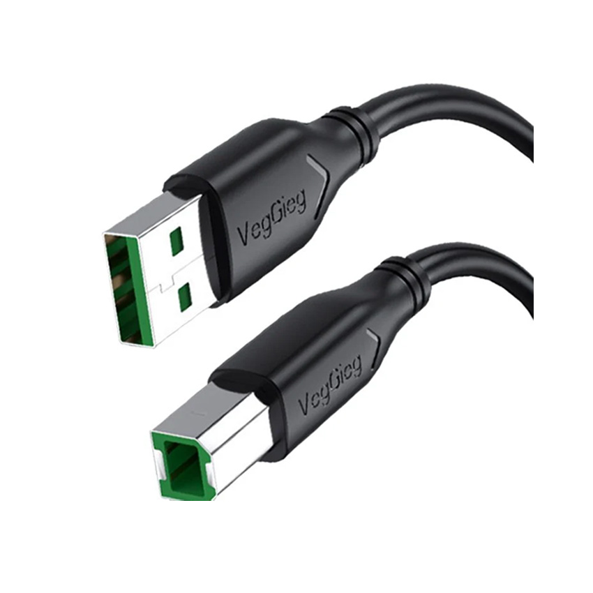 Cáp Máy In VEGGIEG VU208 USB 2.0 Dài 10m