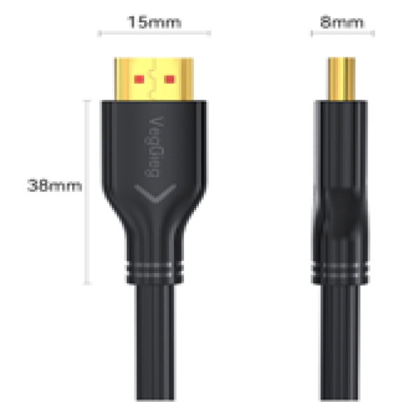 Cable HDMI Veggieg HDTV 5m V-H109 – Cáp HDMI 2.0 4K60Hz Chính Hãng