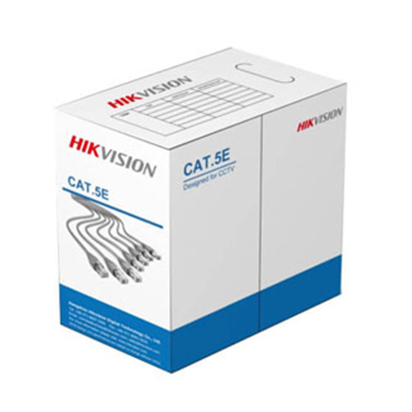 Cáp Mạng CAT5E U/UTP HIKVISION DS-1LN5EUEC0 Màu Xám Chính Hãng 305m