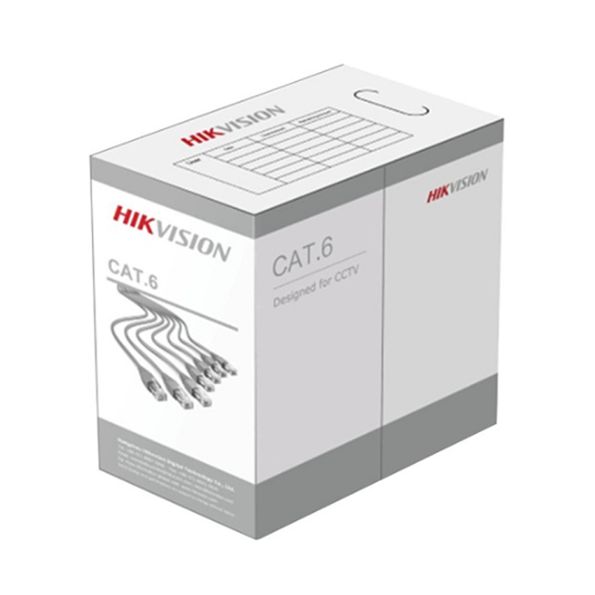 Cáp Mạng CAT6 U/UTP HIKVISION DS-1LN6UZC0 Màu Xám Chính Hãng 305m